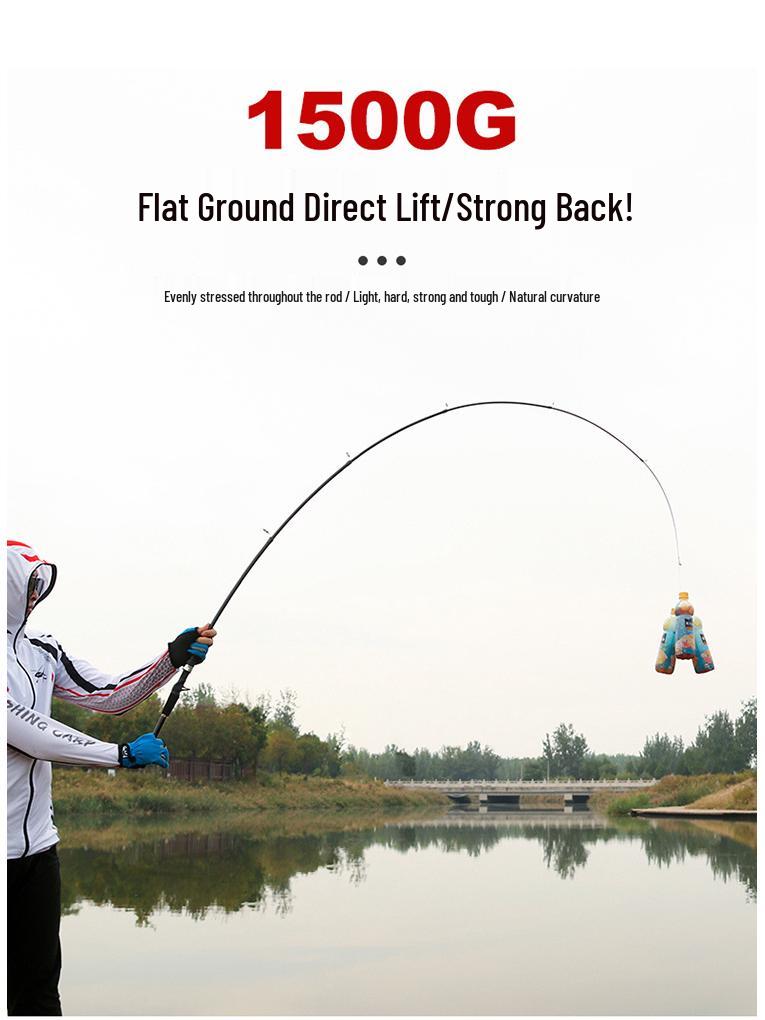 Ultra-Compact Carbon Telescopic Fishing Rod - Portable Mini Lure Rod with Gun and Straight Handle for Long Casting