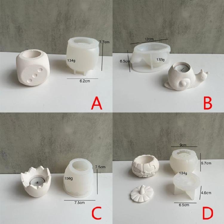 Candlestick Epoxy Silicone Mold for DIY Flower Pot Jewelry Box Tealight Holder