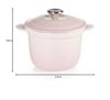 Le Creuset Cocotte Every 18" Cast Iron Enamel Pot, Shell Pink, Gas, Induction, and Oven Compatible [Official Japanese Product]
