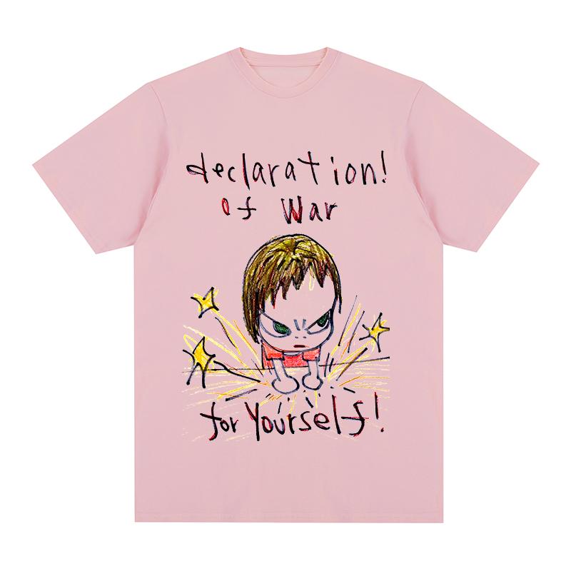 Tričko Yoshitomo Nara War for Yourself z bavlny, unisex, nové dámské tílko, unisex