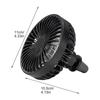Ventilator cu clemă de ventilație pentru mașină Ventilator de aer de răcire al vehiculului Ventilator de circulație a aerului cu 3 viteze Ventilator cu clemă de răcire pentru mașină Ventilator de vehicul rotativ la 360 de grade