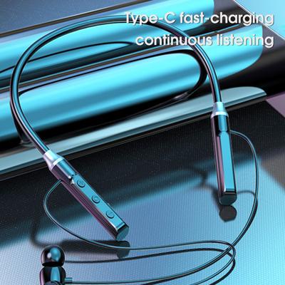 Wireless Earphone Mega Bass Intelligent Noise Cancelling IPX5 Waterproof Bluetooth-compatible5.2 Neckband Stereo Sports Earbud for Doing Sports