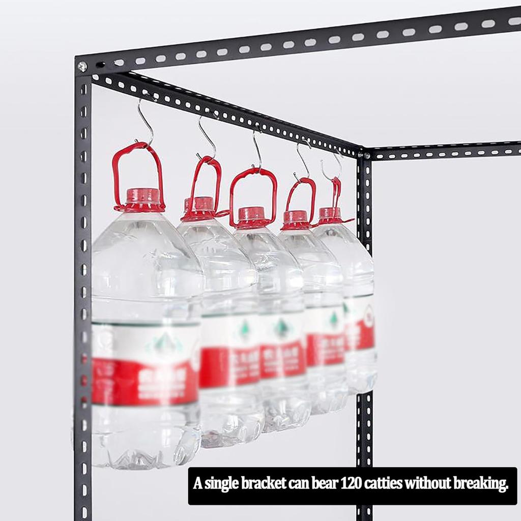 Elegantes Himmelbett-Rahmenpfosten - 4-Eck-Bettpfostenrahmen, Edelstahl, Verdickt Schwarz, Queen Size