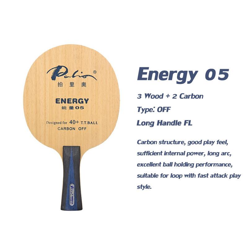 PALIO ENERGY 01 02 03 04 05 06 Table Tennis Blade Racket Wood Control Carbon Offensive Ping Pong Bat Paddle