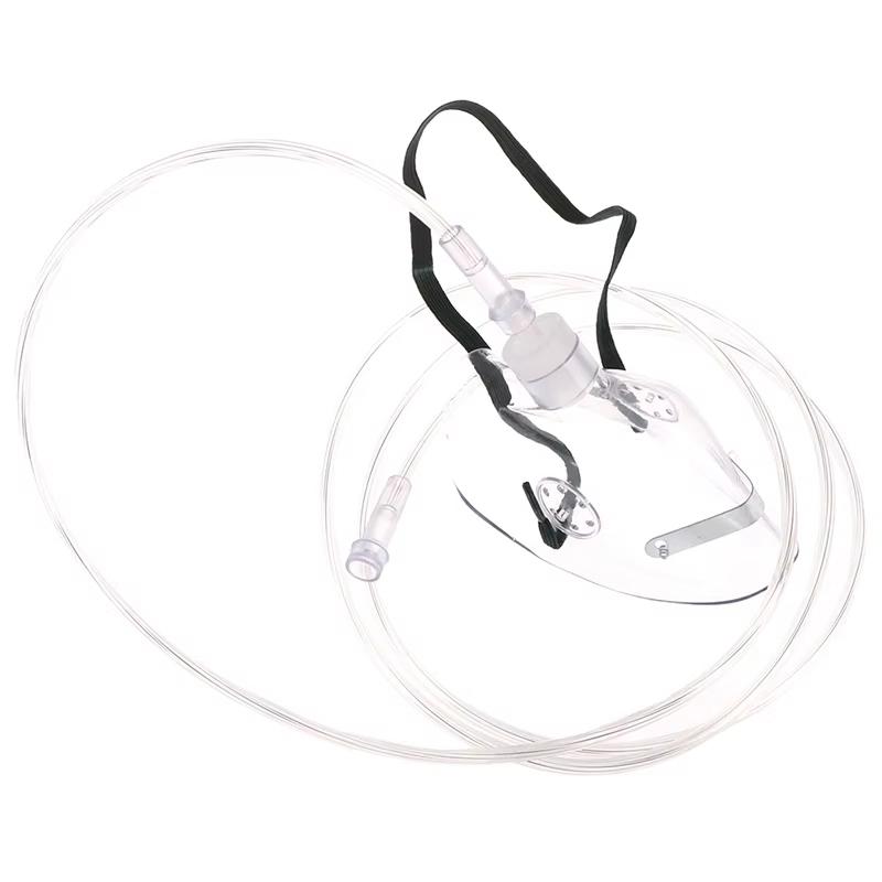Adult Oxygen Mask With Tube Disposable Face Mask Shield Nebulizer Conduit Adult Oxygen Mask