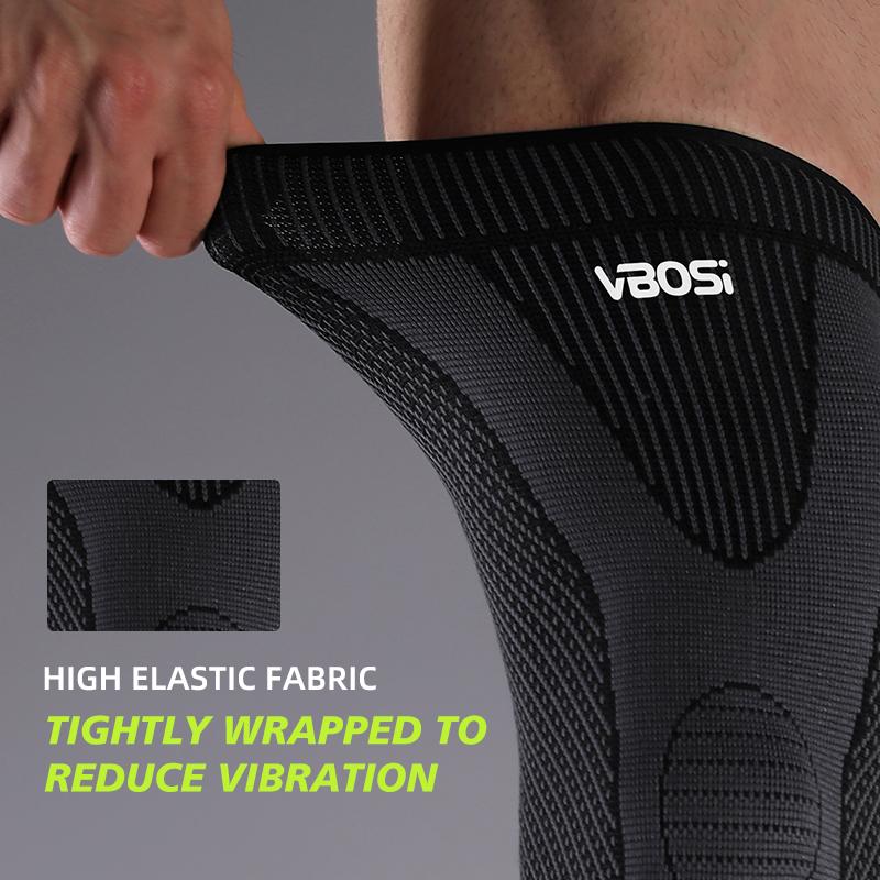 Vbosi 1 Piece Men Women Compression Knee Support Leg Sleeve Breathable Elastic For Sports - Running Basketball