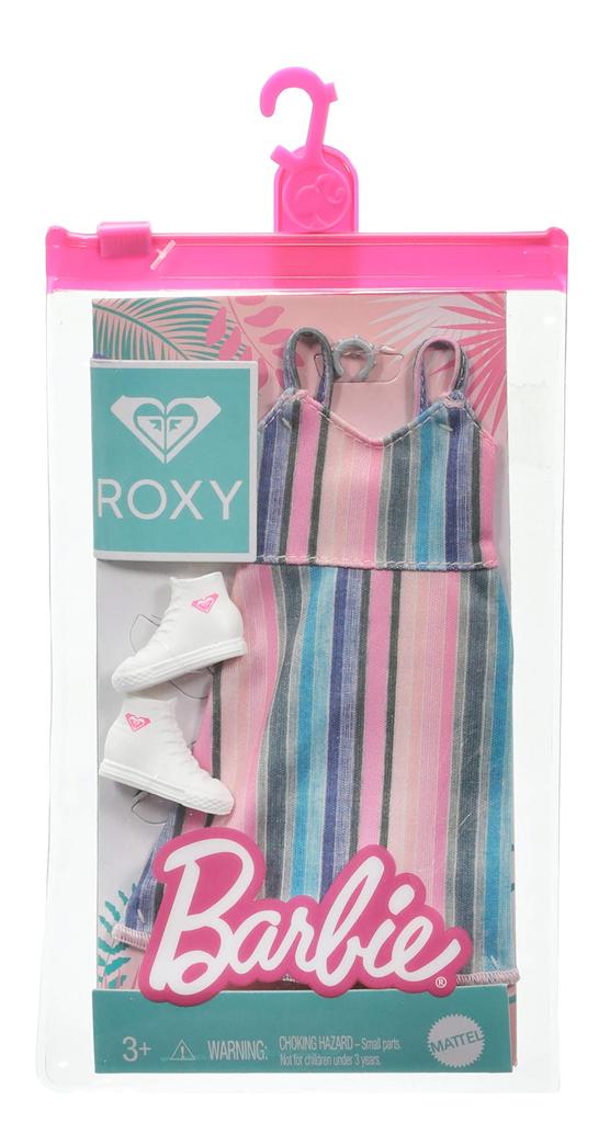 Barbie Licensed Fashion Set Doll Storage [ROXY Collaboration] [8-Fashion Box] [Dress-Up Clothes] [Includes Case] [Ages 3+] 986A-GWF05
