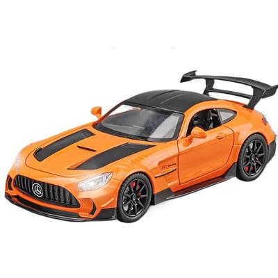 1/24 Benz GTR Alloy Model Car Toy Diecasts Casting Sound and Light Car Toys for Children Vehicle