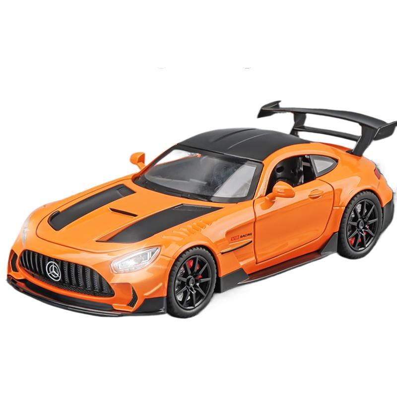 

1/24 Benz GTR сплав модель автомобіля іграшка лиття під тиском звук і світло автомобіля іграшки для дітей транспортний засіб срібний