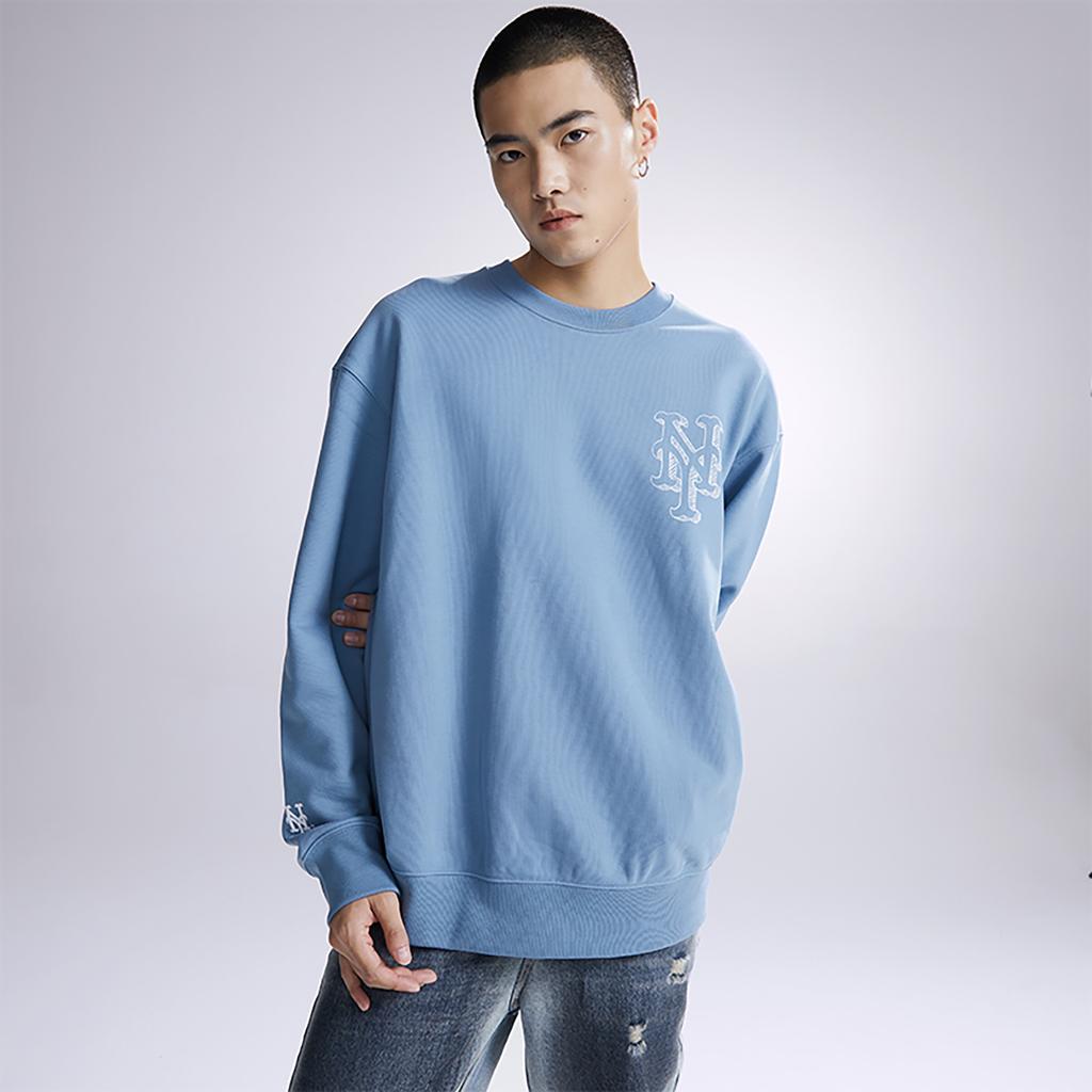 New MLB Sweatshirts Unisex Sky Blue 3AMTB0434-09BLP