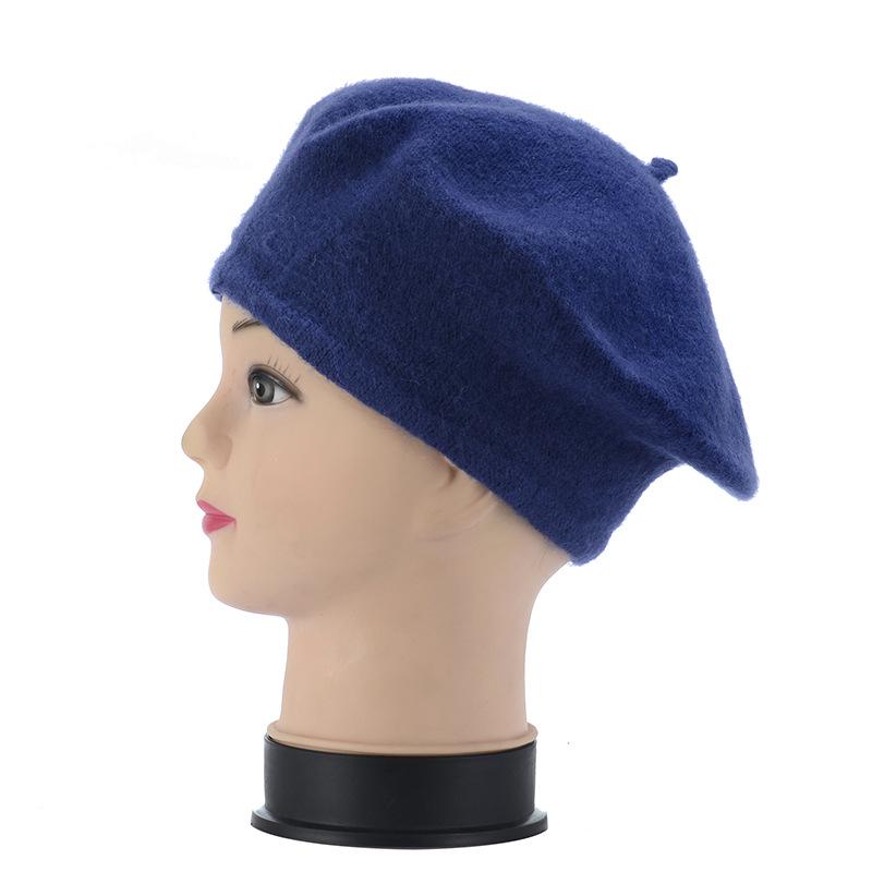 

Korean Style Women s Autumn Winter Faux Wool Beret Beanie Hat One Size