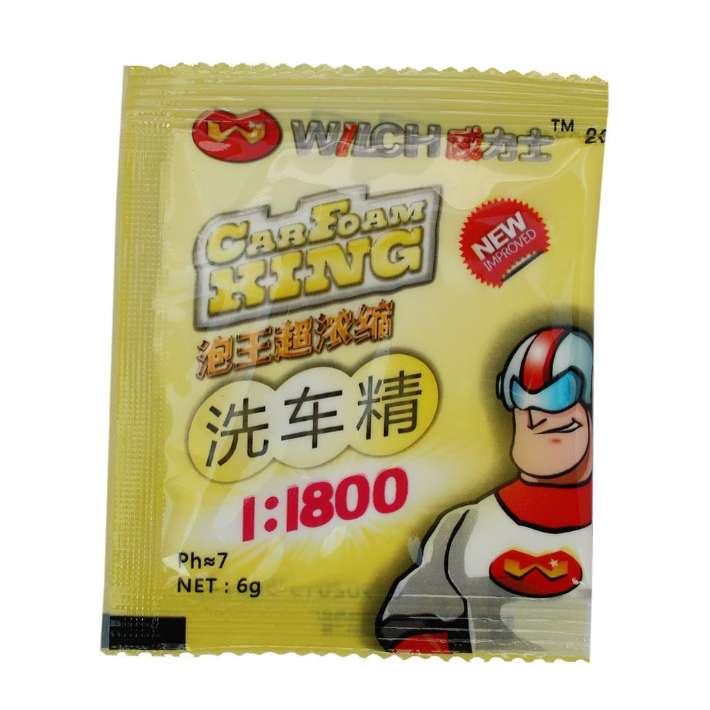 Eco-Friendly Car Wash Powder Concentrate with High Cleaning Power and Foaming Action, 1:1800 Ratio