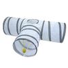 Pet Cat Tunnel Toys Foldable White Pet Cat Kitty Training Interactive Fun Toy For Cats Rabbit Animal Play Tunnel Tube