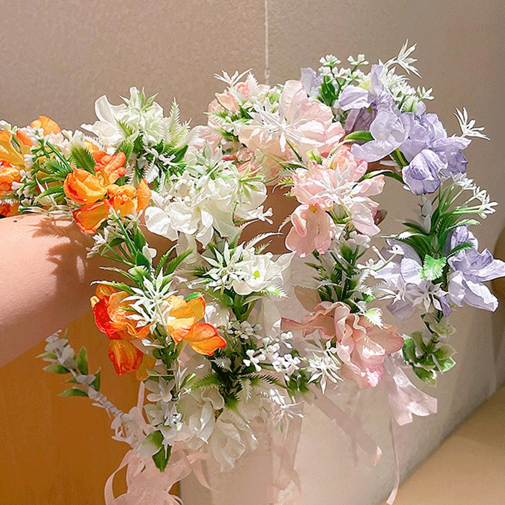Women's Garland Flower Hairband Durable Photography Flower Design Hairband for Women Party Hairstyle Making