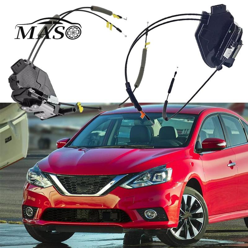Door Lock Latch Actuator & Cable for Nissan Sentra Sedan L4 1.6L 1.8L 2013 2014 2015 2016 2017- Without Smart Key