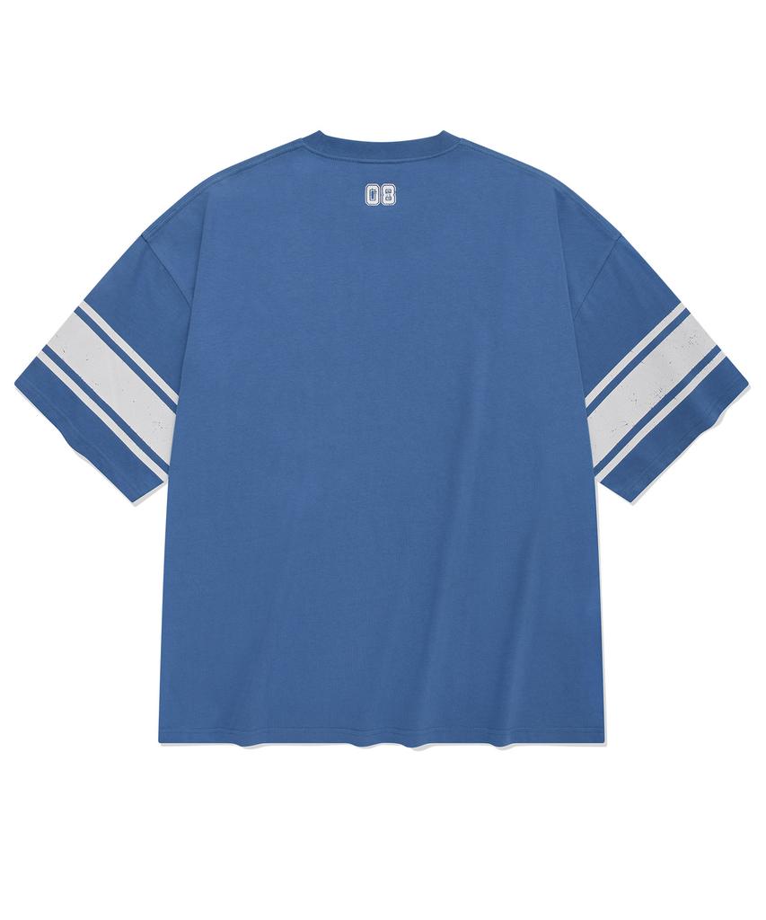 COVERNAT Arch Rugby T-Shirt Light Blue