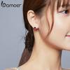 BAMOER 925 Sterling Silver Jewelry Garden Elves Long Stud Earrings for Women Fine Jewelry