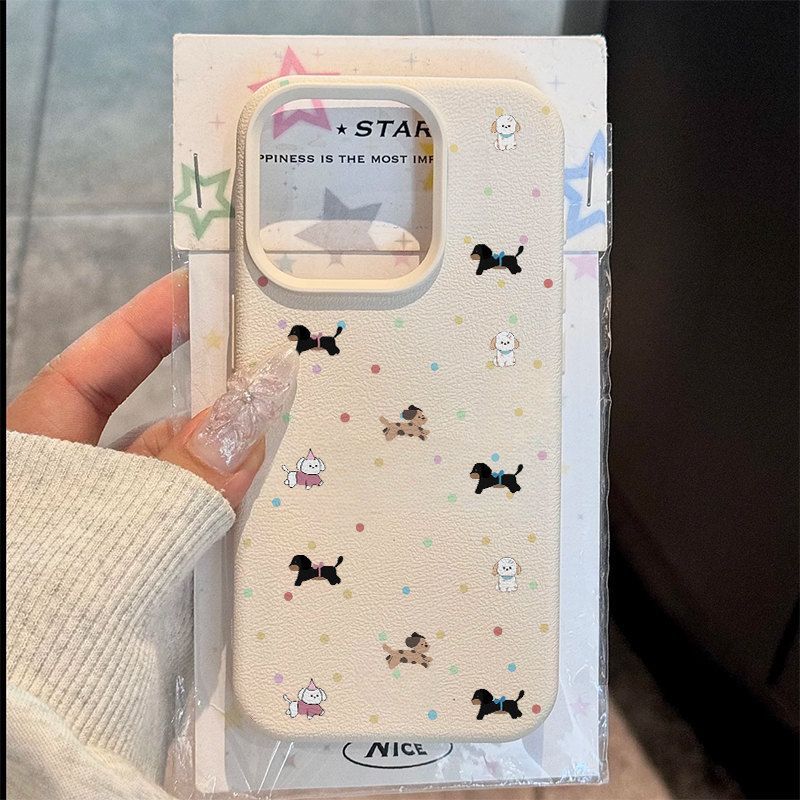 Love Polka Dot Puppy Is Suitable for Apple 11/11promax Cute 11 Mobile Phone Case 11/11 New 11 Protective Case