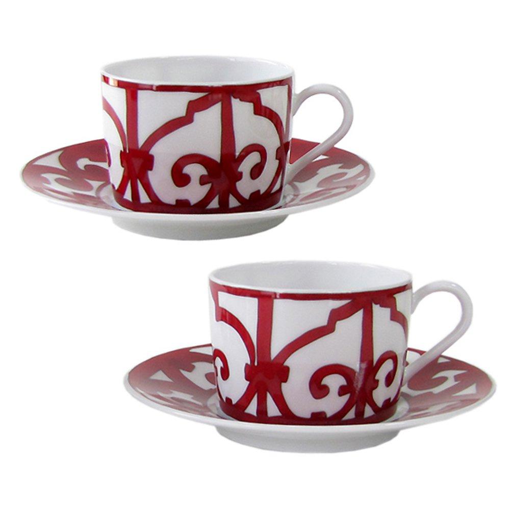 

Gadalquivir Red Teacup Saucer Pair 160ml 011016P2 11016p2 Hermès & [Product Code]