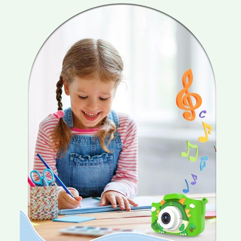Rechargeable Toy Camera For Children ABS Plastic Video Recording Creative Music Camera Toy Indoor Outdoor Activity