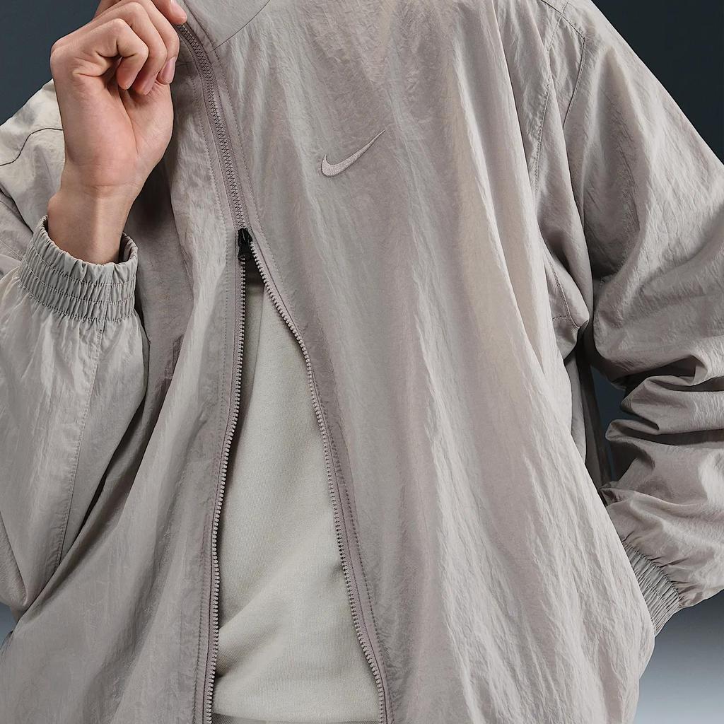 Nike Clubswoosh Fashion Versatile Popular Comfortable Stand Collar Jacket Men Jacket Gray HV6918-009