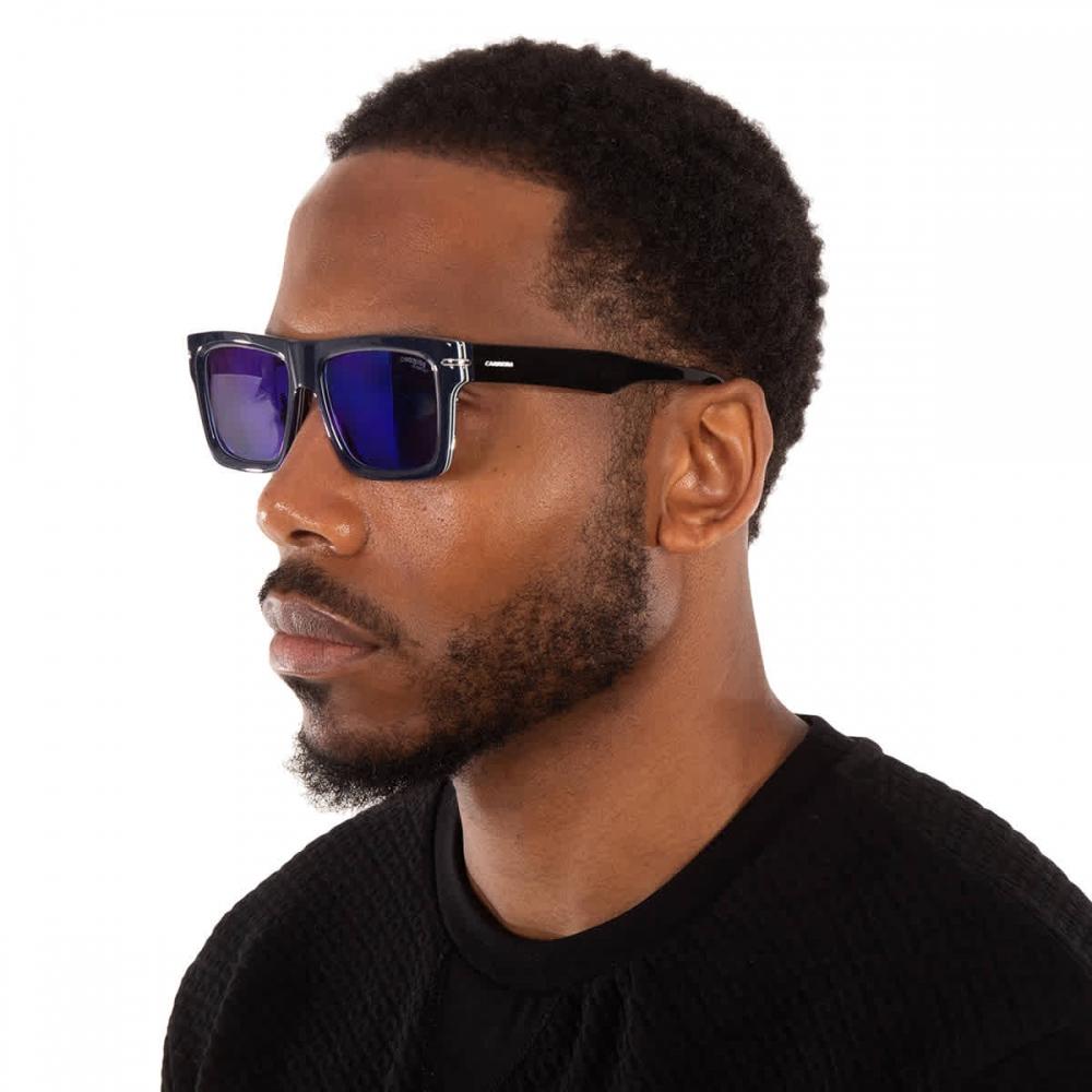 Carrera Blaue Quadratische Herren Sonnenbrille Carrera 305 S 0y00 Xt 54 Multi