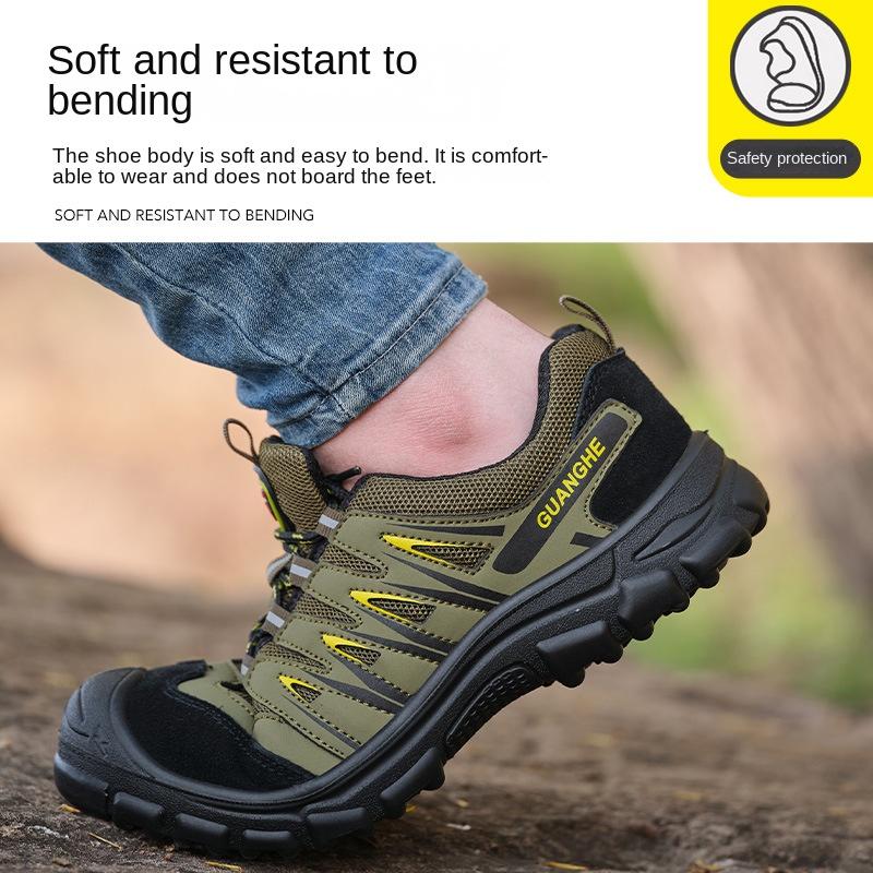 Chaussures d'assurance travail Anti-écrasement, Résistantes aux perforations, Déodorantes et Résistantes à l'usure, Travail antidérapant d'électricien, Chaussures de sécurité isolantes