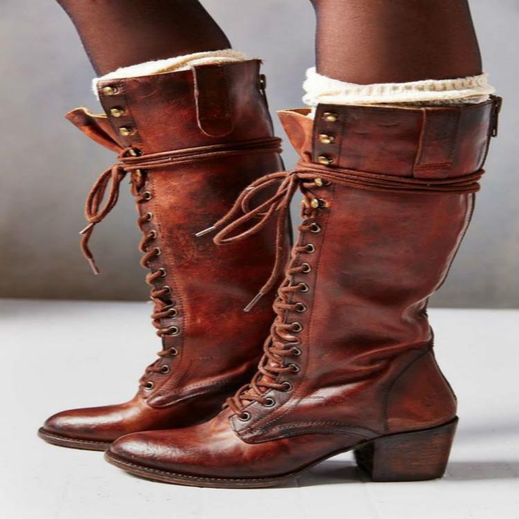 HOPE BETTER 6 Colori Donne Plus Size Casual Stivali Alti Pu Leather Stivali  Biker resistenti all'usura Autunno acquista in modo economico — spedizione  gratuita, recensioni reali con foto — Joom