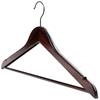 Naitesawei Premium Wooden Hangers with Black Round Hook