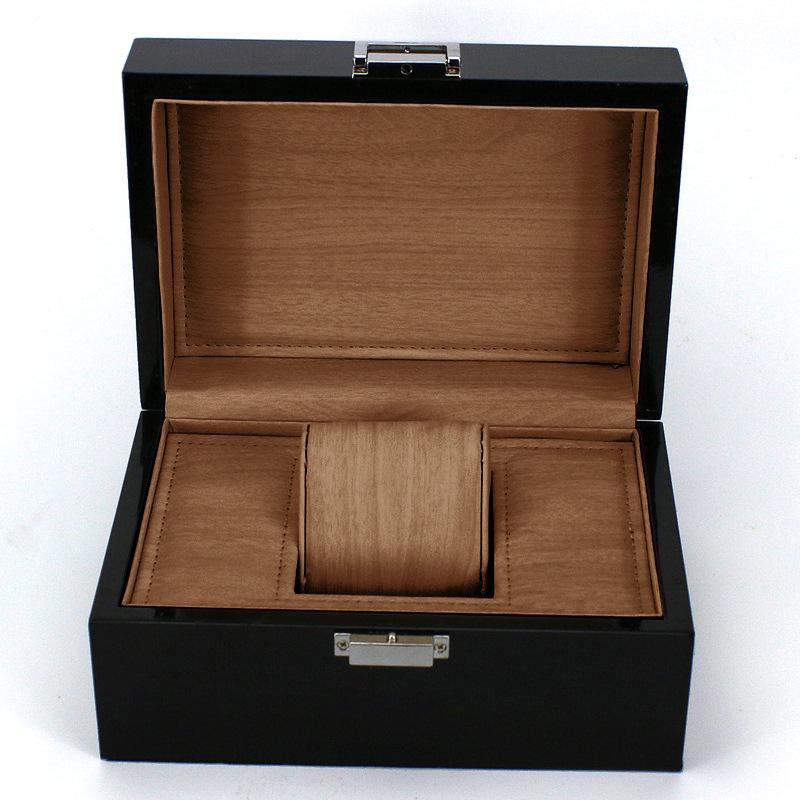 Premium Ebony Wood Lacquered Jewelry and Watch Box