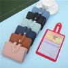 1pc Borsa porta carte d'identità aziendale Borsa in pelle di moda Studenti Lavoratore Infermiera Copertura protettiva per carta di credito 24 slot