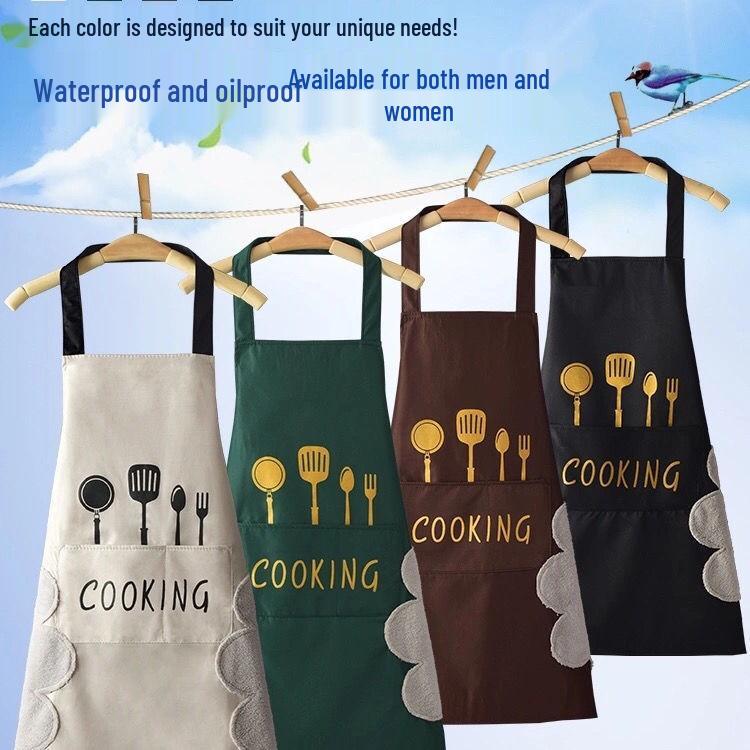 Super Waterproof & Oil-proof Kitchen Apron for Men & Women – Stylish Waist Apron