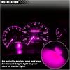 10PCS T10 194 168 Car Dash Instrument LED Light Bulbs with Twist Lock Socket, Bright Panel Gauge Cluster Dashboard Light Bulbs, Car Interior