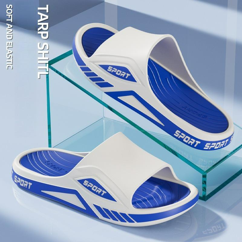 

New Style Cool Slippers, Fashionable and Trendy Men s Slippers, Casual Soft Soled Outer Wear, Thick Soled Beach Indoor Slippers 42-43