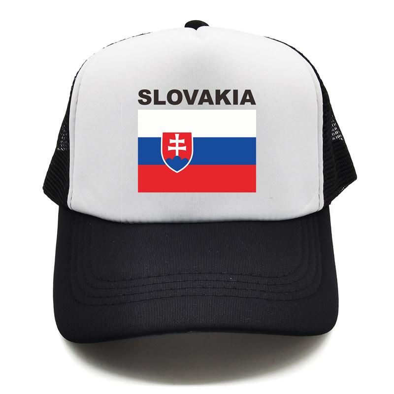 Slovakia Trucker Cap Summer Unisex Cool Country Flag Hat Baseball Caps Unisex Outdoor Mesh Net Caps