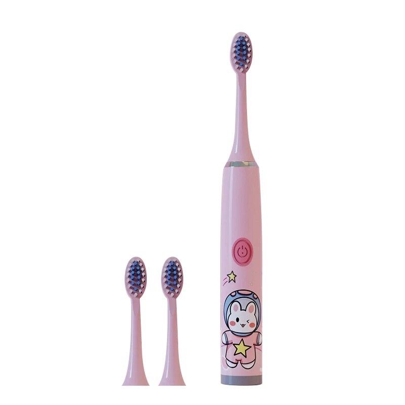 Electric Toothbrush for Children High Density DuPont Soft Bristles IPX7 Waterproof Battery Version Strong Power