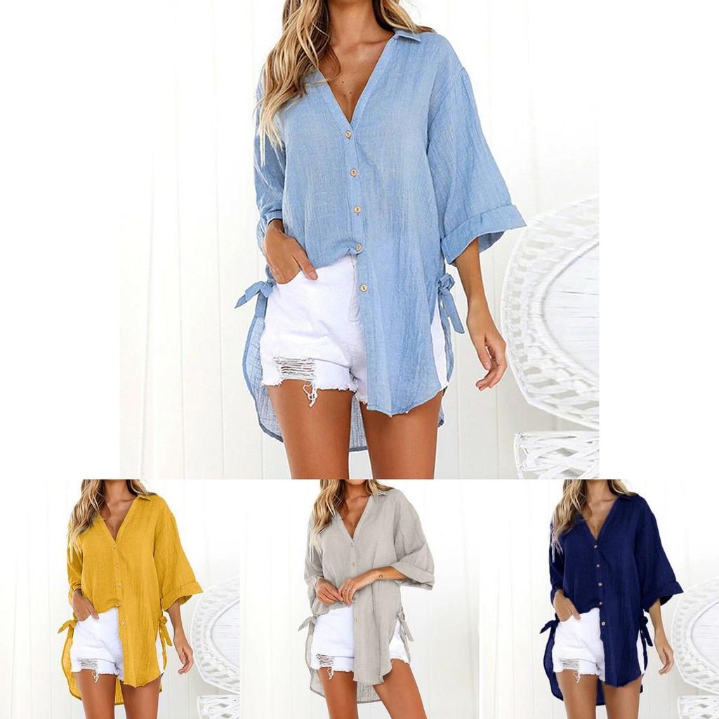 Women's Loose Button Long Shirt Dress With Premium Quality Fabric For Everyday Comfort