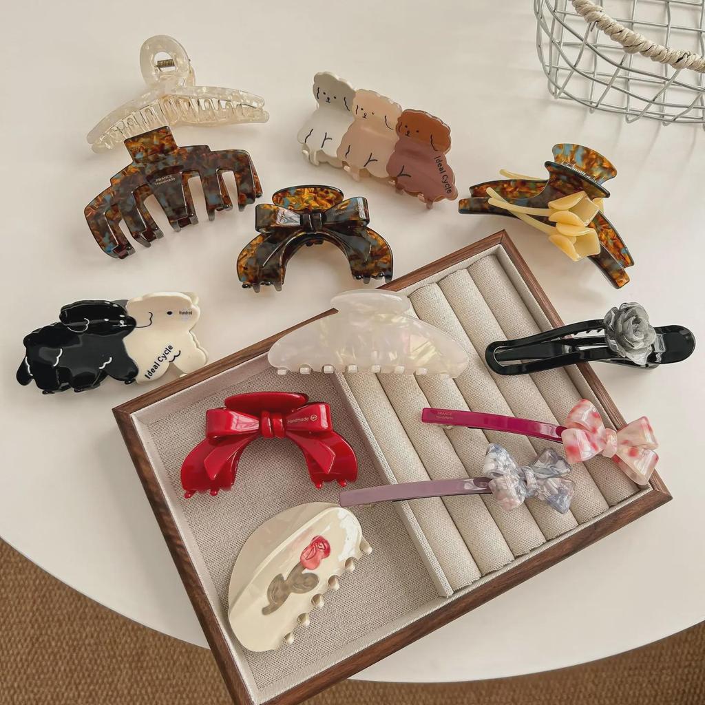 Tulip Cherry 2024 High-End Spotted Dog Hair Clip