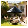 Spacious Holder Hanging Bird Feeder Rustproof Bird Food Container  Outdoor Garden