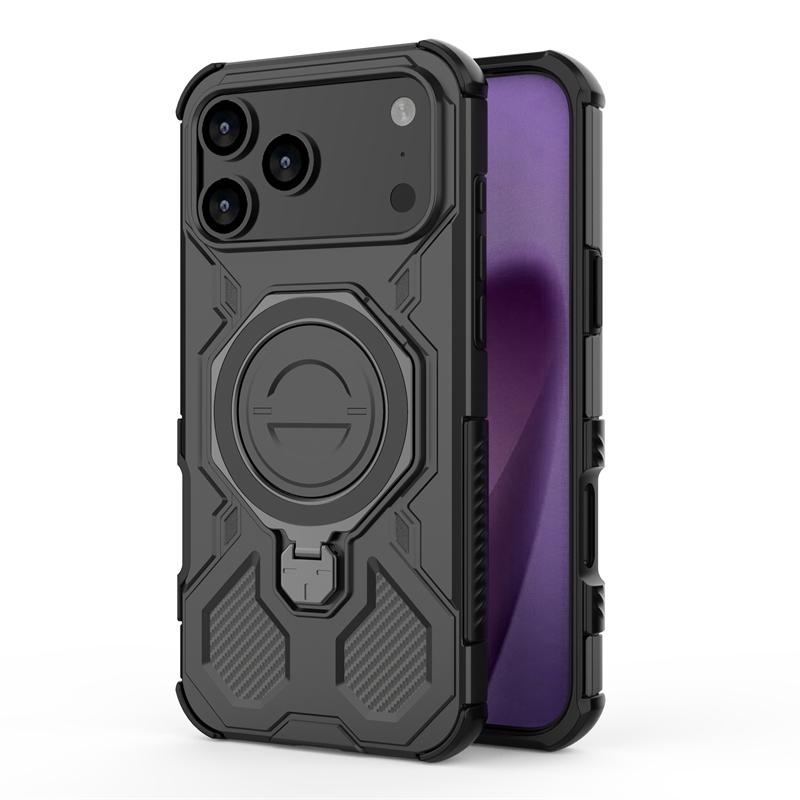 Magnetic Wireless Charge Cover For iPhone 17 Air Phone Holder Armor Back Case iPhone 17 Pro Max Cover For iPhone 17 Pro Max Case