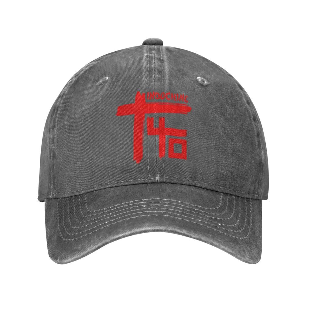 Washed Baseball Cap Original of Indochine Band Spring Hip Hop Hats For Female Male  y2k Cute Outdoor Sport Sun Baseball Caps