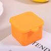 Silikon-Bento-Box, Gewürz-Organizer, Saucen-Teilerbecher mit Deckel, quadratisch, rechteckig, Gewürz-Aufbewahrungsbox, wiederverwendbare Lunchbox für Kinder