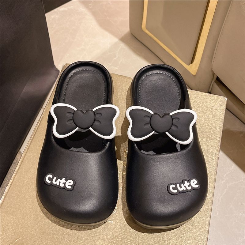

Fashion Cute With Bow Shoes Outside Round Toe Women s Slippers and Ladies Sandals On Offer 2025 Luxury Casual High Quality 39 Eva Slides 35-36