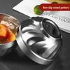 Meichu 20cm 1500ml Edelstahl 304 doppelwandig isolierte Schüssel