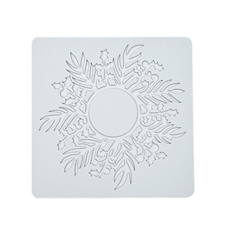 Christmas Cake Decors Christmas Lace Mats Silicone Lace Molds Silicone Lace Pad Dropshipping