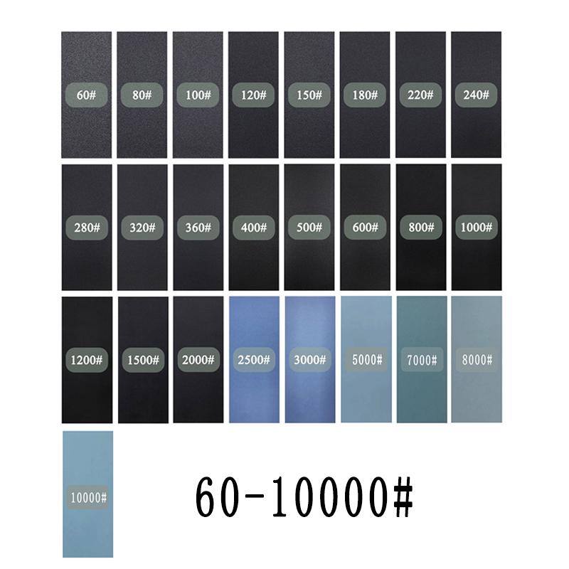 10Pcs Sandpaper Wet Dry Sanding Sheets Abrasive Sander Paper For Wood Furniture Finishing Metal Sanding Automotive Polishing