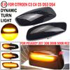 1 pár Pro Citroen C3 C4 C5 DS3 DS4 Pro Peugeot 207 308 3008 5008 RCZ Dynamická LED boční obrysová světla Blinkr směrových světel