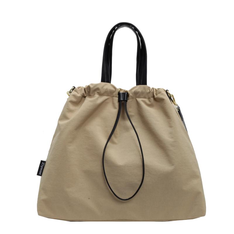 Большая вместительная сумка-ведро с завязками на шнурке женская сумка через плечо сумка — фото 22