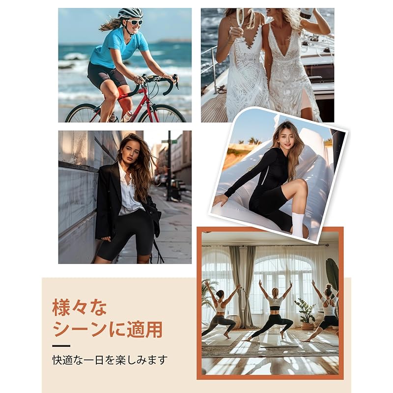 [INNERSY] spats leggings ladies 3/4 length pants for summer Plain color for women inner pants student high school student uniform sports overpants