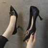 Pointed High Heels Women's Autumn New Fine Heel Temperament Commuting Light Mouth Single Shoes High Heels Are Not Tired